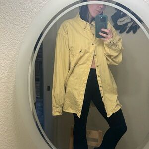 Butter Yellow 90’s Eddie Bauer Oversized Button-Up | XL